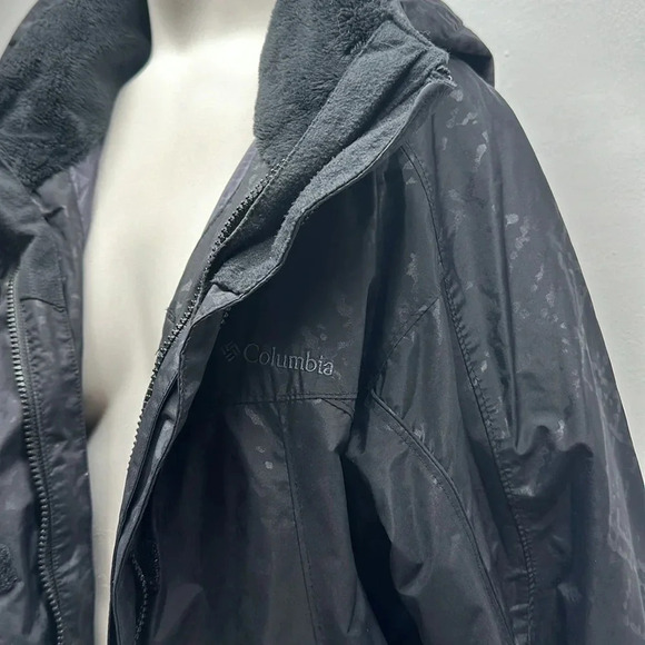 Columbia Whirlibird Coat Winter Snow Jacket Outershell Gray Black Womens Size XL - Picture 3 of 12